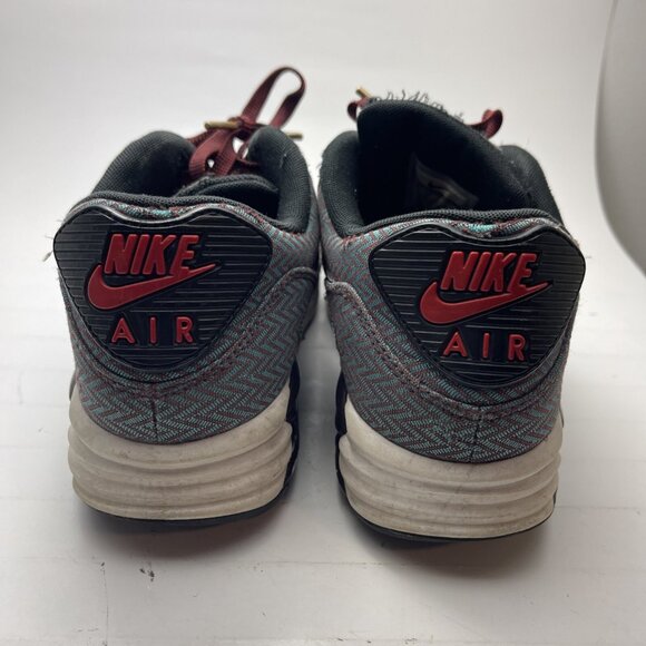 Nike Air Max Lunar90 Suit & Tie 705068-600 Mens 9 Running Sneakers Deep Burgundy - Picture 2 of 11